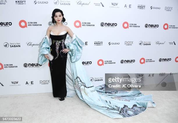 Fan Bingbing attends the Elton John AIDS Foundation's 31st Annual Academy Awards Viewing Party on March 12, 2023 in West Hollywood, California.
