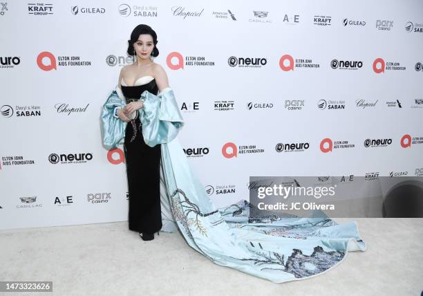 Fan Bingbing attends the Elton John AIDS Foundation's 31st Annual Academy Awards Viewing Party on March 12, 2023 in West Hollywood, California.