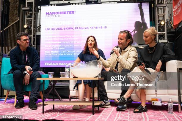 Andy Burnham, Mayor of Greater Manchester, Rose Marley, Oli Wilson and Sarah Pearson discuss Manchester's new international music festival "Beyond...