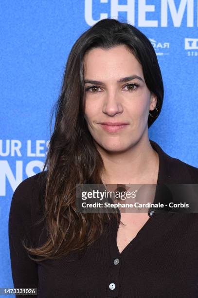 Charlotte Gabris attends the ""Sur Les Chemins Noirs" premiere at Cinema UGC Normandie on March 13, 2023 in Paris, France.