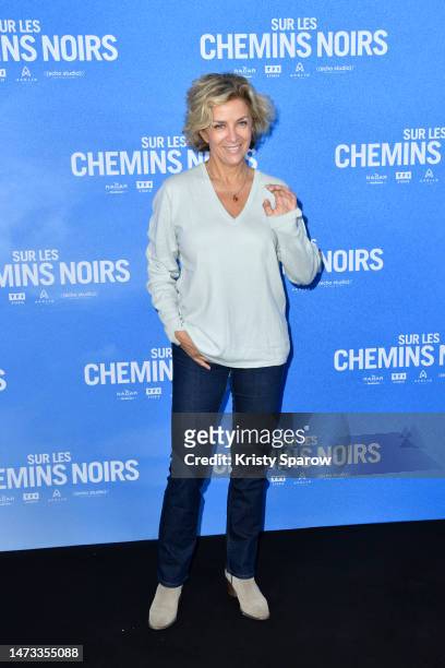 Corinne Touzet attends the "Sur Les Chemins Noirs" premiere at Cinema UGC Normandie on March 13, 2023 in Paris, France.