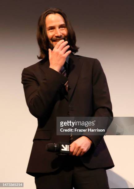 Keanu Reeves introduces a Special Screening of "John Wick: Chapter 4" at the 2023 SXSW Conference and Festivals at The Paramount Theater on March 13,...