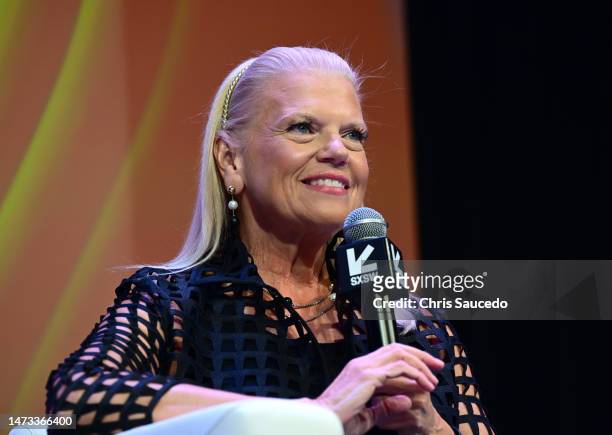 Ginni Rometty speaks onstage at "Featured Speaker: Leading with Good Power" during the 2023 SXSW Conference and Festivals at Hilton Austin on March...