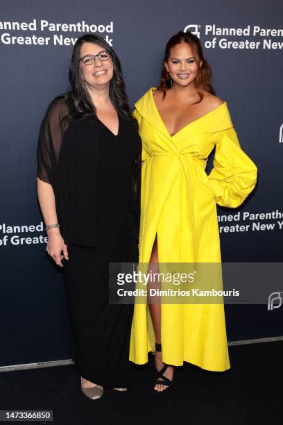 President & CEO of Planned Parenthood of Greater New York, Wendy Stark and Chrissy Teigen attend Planned Parenthood's New York Spring Benefit Gala at...