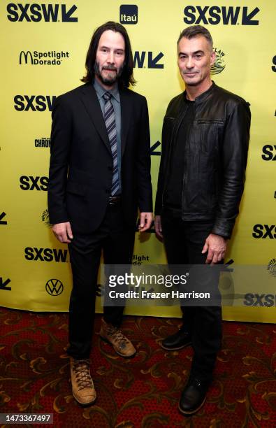 Keanu Reeves and Chad Stahelski attend a Special Screening of "John Wick: Chapter 4" at the 2023 SXSW Conference and Festivals at The Paramount...
