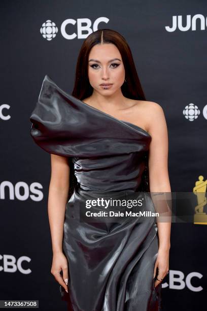 Rêve attends the 2023 JUNO Awards at Rogers Place on March 13, 2023 in Edmonton, Alberta.