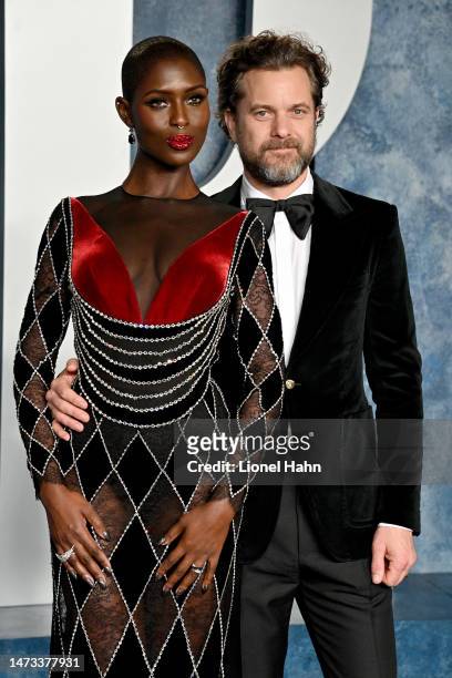 Jodie Turner-Smith and Joshua Jackson attend the 2023 Vanity Fair Oscar Party Hosted By Radhika Jones at Wallis Annenberg Center for the Performing...