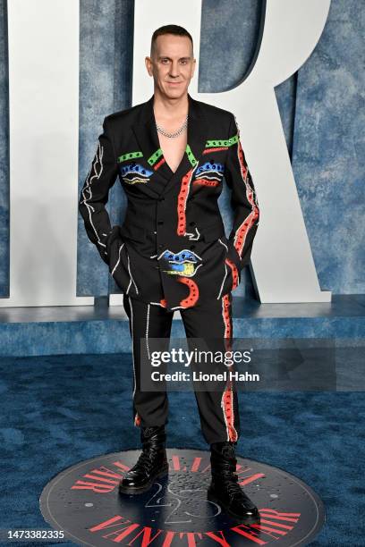 Jeremy Scott attends the 2023 Vanity Fair Oscar Party Hosted By Radhika Jones at Wallis Annenberg Center for the Performing Arts on March 12, 2023 in...