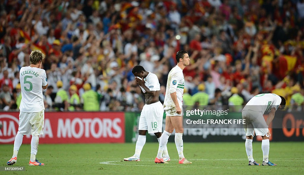 (from left) Portuguese defender Fabio Co