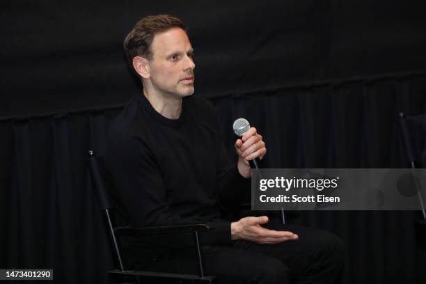 Matt Ruskin participates in a Q&A during the Boston Strangler screening at AMC Boston Commons on March 13, 2023 in Boston, Massachusetts.