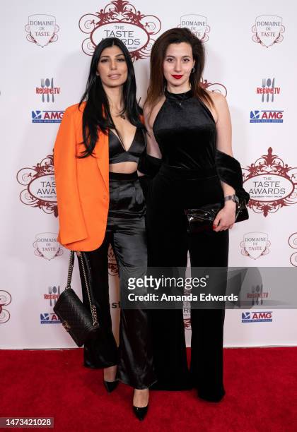 Tina Muradyan and Maria Boryan attends the 14th Annual Taste Awards at the Writers Guild Theater on March 13, 2023 in Beverly Hills, California.