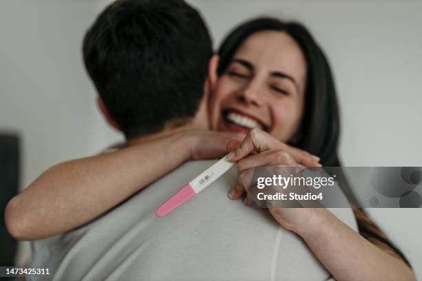 i'm about to be a mother - pregnancy test stock pictures, royalty-free photos & images