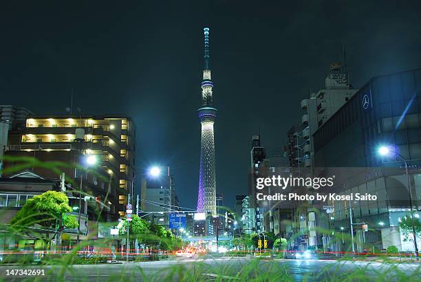tokyoskytree - tokyo skytree stock pictures, royalty-free photos & images