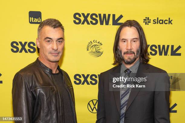 Chad Stahelski and Keanu Reeves attend a special screening of “John Wick: Chapter 4” during the 2023 SXSW Conference and Festival at The Paramount...