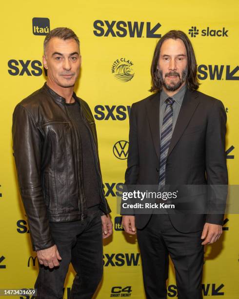 Chad Stahelski and Keanu Reeves attend a special screening of “John Wick: Chapter 4” during the 2023 SXSW Conference and Festival at The Paramount...