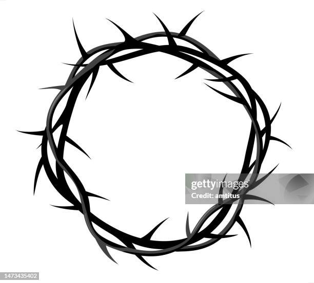 ilustrações de stock, clip art, desenhos animados e ícones de thorn crown - coroa de espinhos