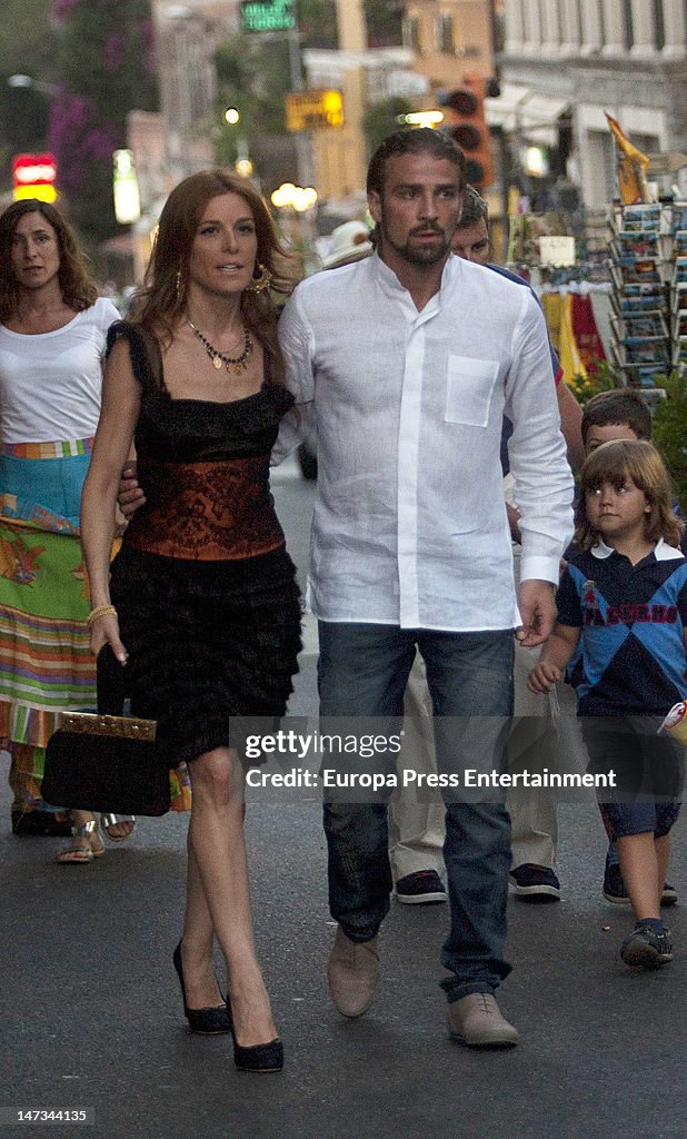Raquel Sanchez Silva and Mario Biondo Sighting In Sicilia - June 24, 2012