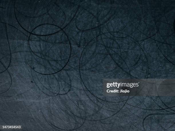 racing track covered with tire marks - skid marks stock pictures, royalty-free photos & images