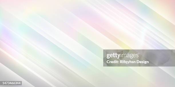 vector illustration of abstract blurred iridescent rainbow prism light backdrop - light refraction stock illustrations