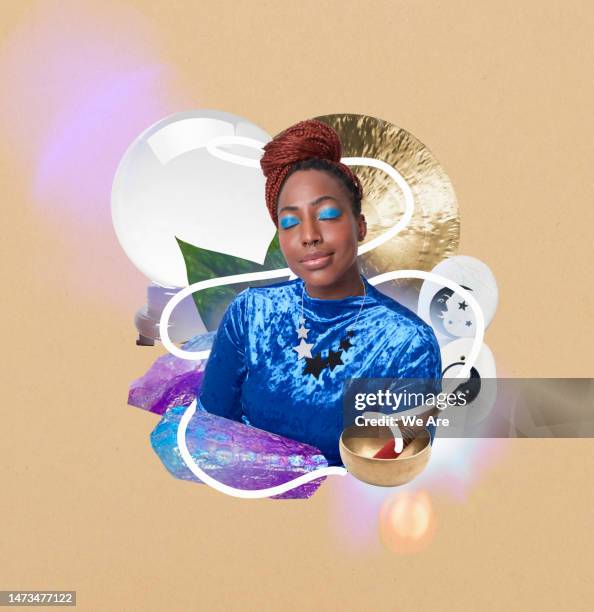 meditation - astrologie photos et images de collection