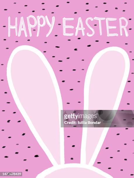 happy easter greeting card - egg icon stock pictures, royalty-free photos & images