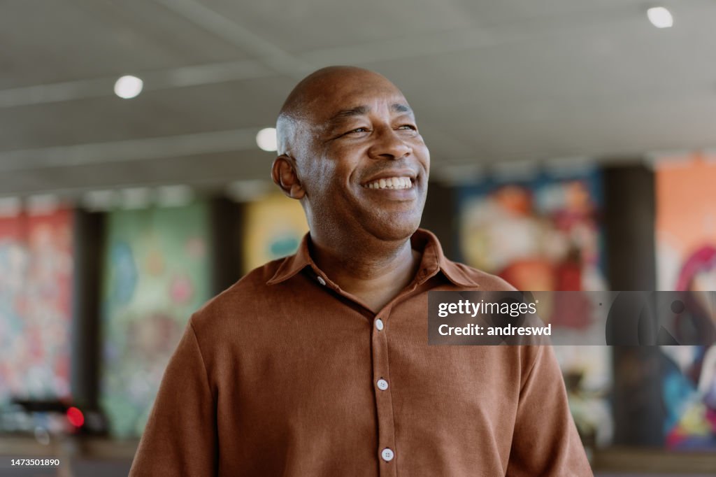Portrait mature man