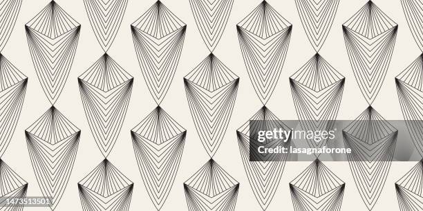 seamless geometric vector pattern - crystalists stock illustrations