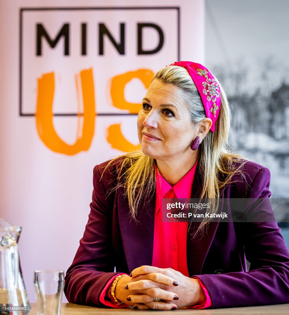 Queen Maxima Of The Netherlands Visits MindUS Sport Event in Gouda