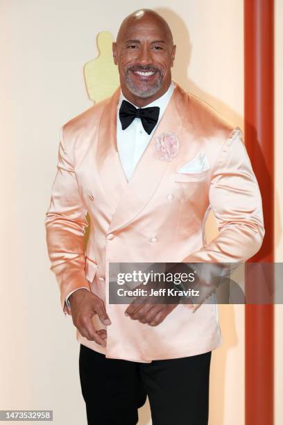 Dwayne 'The Rock' Johnson attends the 95th Annual Academy Awards on March 12, 2023 in Hollywood, California.