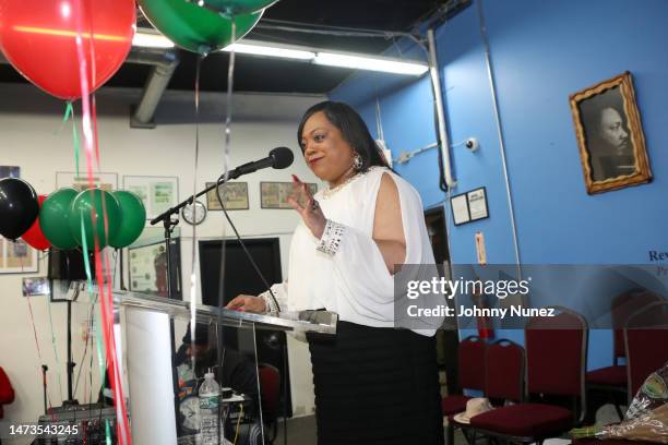 Ashley G. Sharpton speaks during The 2023 NAN Gala on March 13, 2023 in New York City.