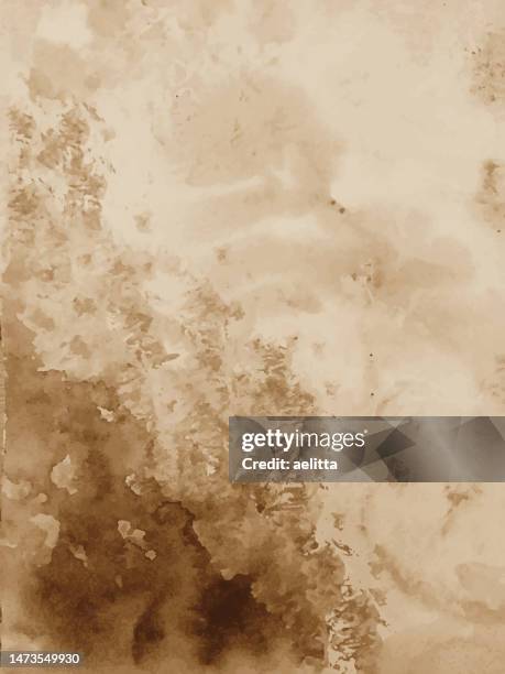 abstract watercolor background. brown, beige, sepia toned. - sepia toned background stock illustrations
