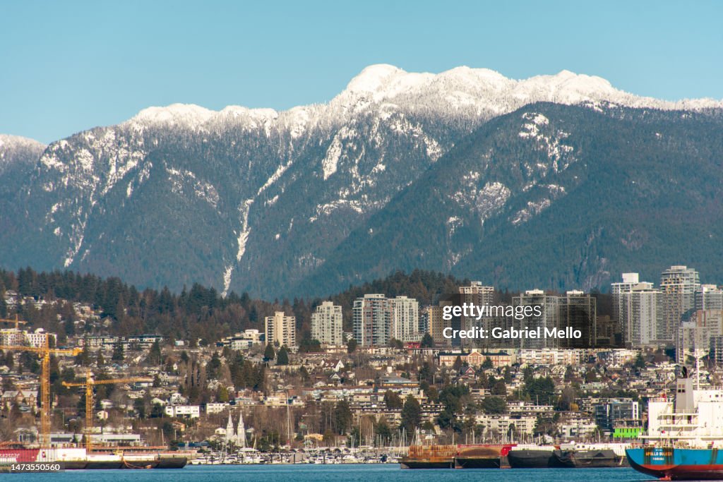 View of the mountains in Vancouver