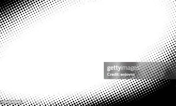 black half tone border edge vignette background - corner border stock illustrations