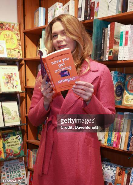 Celia Walden attends the launch of new book "Have You Got Anything Stronger?" by Imogen Edwards-Jones at Daunt Books on March 14, 2023 in London,...