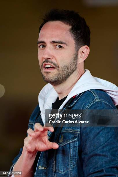 David Guapo attends the 'Zapatos Rojos' premiere during the 26th Malaga Film Festival at the Cervantes Theater on March 14, 2023 in Malaga, Spain.