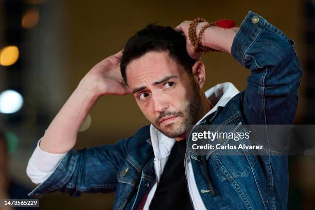 David Guapo attends the 'Zapatos Rojos' premiere during the 26th Malaga Film Festival at the Cervantes Theater on March 14, 2023 in Malaga, Spain.