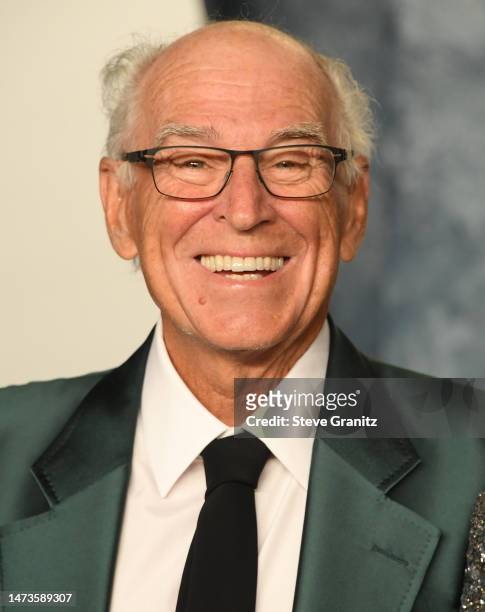 Jimmy Buffett arrives at the Vanity Fair Oscar Party Hosted By Radhika Jones at Wallis Annenberg Center for the Performing Arts on March 12, 2023 in...