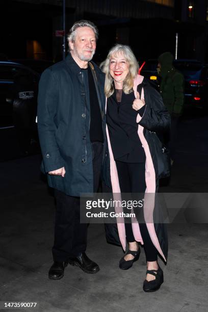 Chris Cooper and Marianne Leone attend the "Boston Strangler" screening at the Museum of Modern Art on March 14, 2023 in New York City.