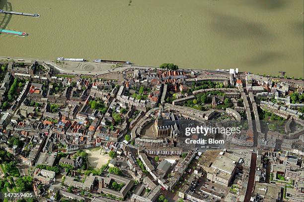 An aerial image of Old Town , Nijmegen
