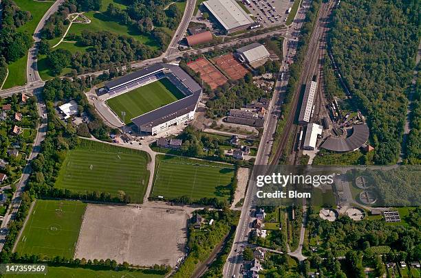 An Aerial image of Essex Park Randers, Randers
