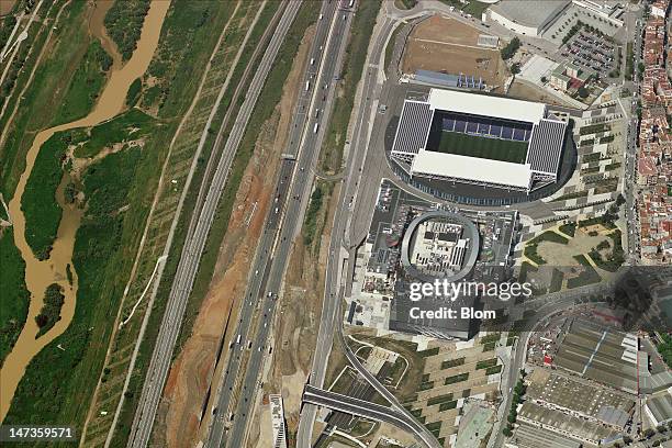 An Aerial image of Estadi Cornellà-El Prat, Barcelona