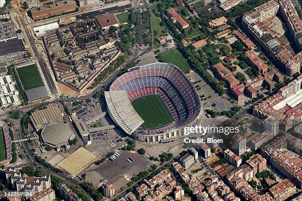 An Aerial image of Estadio Camp Nou, Barcelona