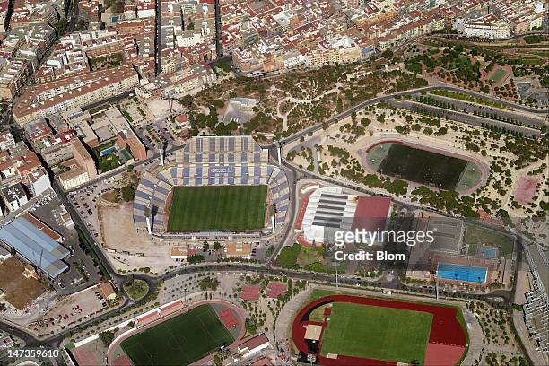 An Aerial image of Estadio José Rico Pérez, Alicante