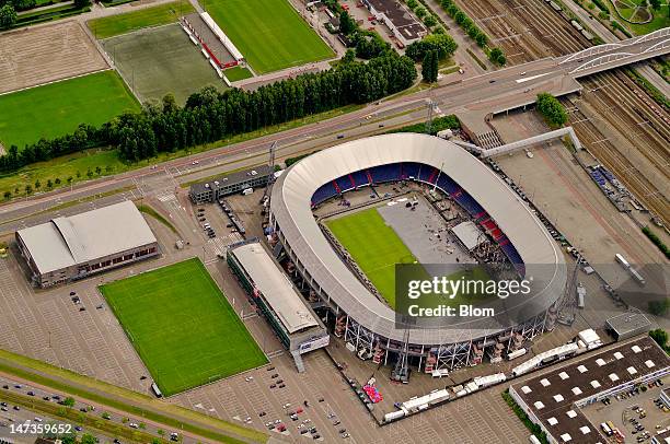 An Aerial image of Feijenoord Stadion, De Kuip, Rotterdam