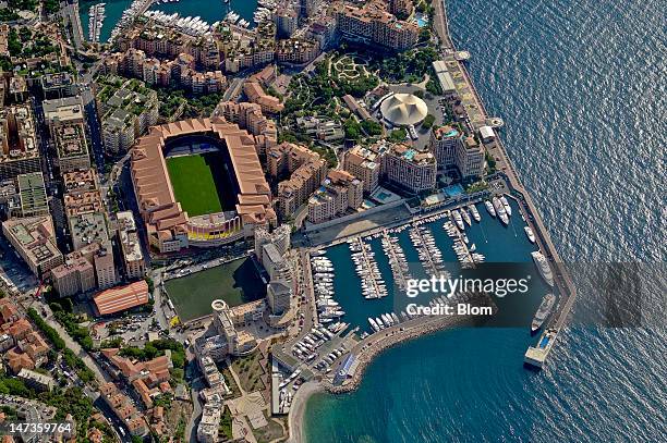 An Aerial image of Stade Louis II, Monaco