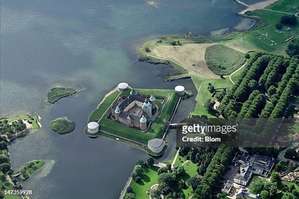 An aerial image of Kalmar slott, Malmö