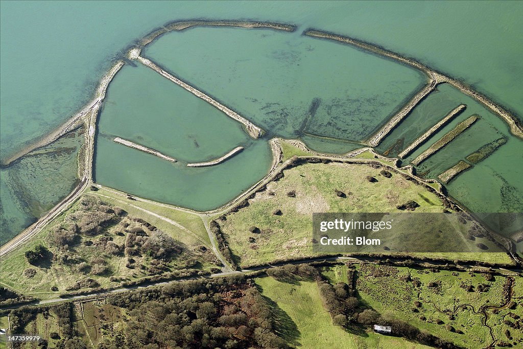 An aerial image of Langstone Harbor, Langstone News Photo - Getty Images
