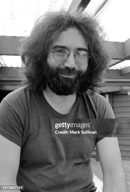 Musician/Songwriter, Jerry Garcia at home in Mill Valley, CA February 5, 1974.