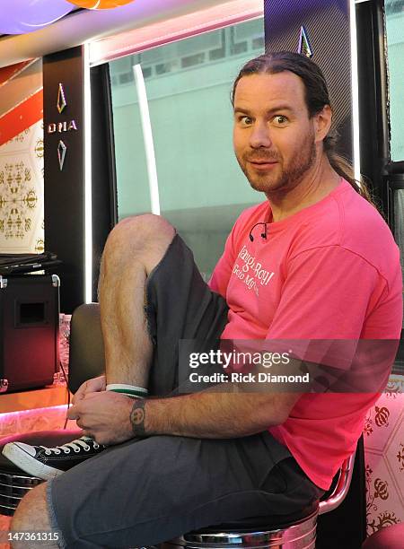 Chris Pontius of Jackass on the bus during the MTV, VH1, CMT & LOGO O Music awards at Hard Rock Cafe on June 28, 2012 in Biloxi, Mississippi.