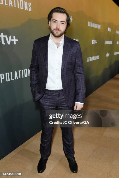 Michael Gandolfini attends the Apple Original Series "Extrapolations" red carpet premiere event at Hammer Museum on March 14, 2023 in Los Angeles,...